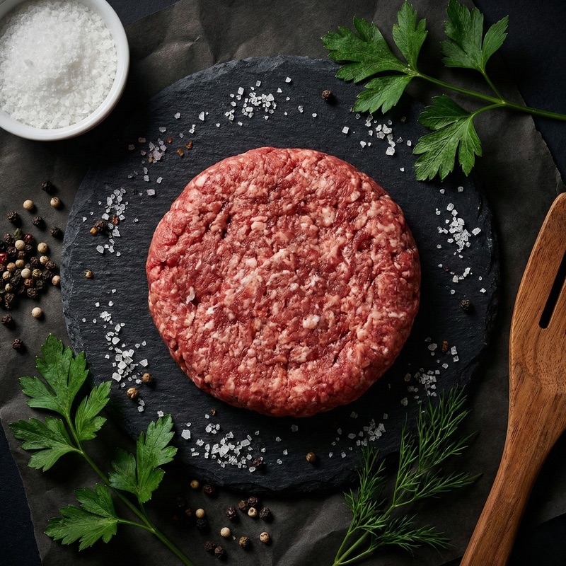 Runder hamburger